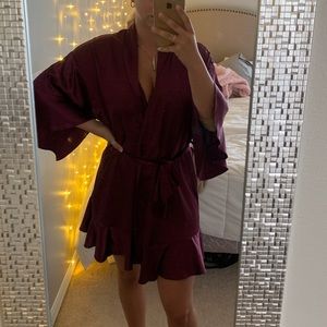 Victoria Secret silk purple robe